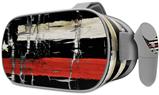 Decal style Skin Wrap compatible with Oculus Go Headset - Painted Faded and Cracked Red Line USA American Flag (OCULUS NOT INCLUDED)