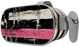 Decal style Skin Wrap compatible with Oculus Go Headset - Painted Faded and Cracked Pink Line USA American Flag (OCULUS NOT INCLUDED)