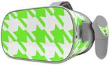 Decal style Skin Wrap compatible with Oculus Go Headset - Houndstooth Neon Lime Green (OCULUS NOT INCLUDED)