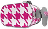 Decal style Skin Wrap compatible with Oculus Go Headset - Houndstooth Hot Pink (OCULUS NOT INCLUDED)