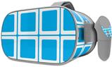 Decal style Skin Wrap compatible with Oculus Go Headset - Squared Neon Blue (OCULUS NOT INCLUDED)