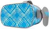 Decal style Skin Wrap compatible with Oculus Go Headset - Wavey Neon Blue (OCULUS NOT INCLUDED)