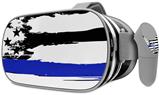Decal style Skin Wrap compatible with Oculus Go Headset - Brushed USA American Flag Blue Line (OCULUS NOT INCLUDED)