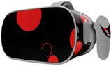 Decal style Skin Wrap compatible with Oculus Go Headset - Lots of Dots Red on Black (OCULUS NOT INCLUDED)