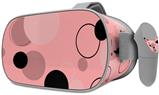 Decal style Skin Wrap compatible with Oculus Go Headset - Lots of Dots Pink on Pink (OCULUS NOT INCLUDED)