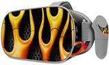 Decal style Skin Wrap compatible with Oculus Go Headset - Metal Flames (OCULUS NOT INCLUDED)