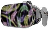 Decal style Skin Wrap compatible with Oculus Go Headset - Neon Swoosh on Black (OCULUS NOT INCLUDED)