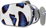 Decal style Skin Wrap compatible with Oculus Go Headset - Butterflies Blue (OCULUS NOT INCLUDED)