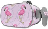 Decal style Skin Wrap compatible with Oculus Go Headset - Flamingos on Pink (OCULUS NOT INCLUDED)