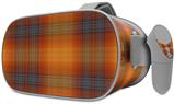 Decal style Skin Wrap compatible with Oculus Go Headset - Plaid Pumpkin Orange (OCULUS NOT INCLUDED)