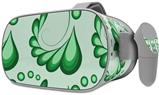 Decal style Skin Wrap compatible with Oculus Go Headset - Petals Green (OCULUS NOT INCLUDED)