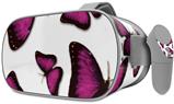 Decal style Skin Wrap compatible with Oculus Go Headset - Butterflies Purple (OCULUS NOT INCLUDED)