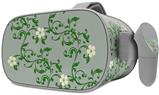 Decal style Skin Wrap compatible with Oculus Go Headset - Victorian Design Green (OCULUS NOT INCLUDED)