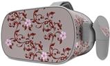 Decal style Skin Wrap compatible with Oculus Go Headset - Victorian Design Red (OCULUS NOT INCLUDED)
