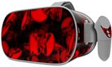 Decal style Skin Wrap compatible with Oculus Go Headset - Skulls Confetti Red (OCULUS NOT INCLUDED)