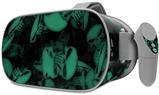 Decal style Skin Wrap compatible with Oculus Go Headset - Skulls Confetti Seafoam Green (OCULUS NOT INCLUDED)