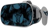 Decal style Skin Wrap compatible with Oculus Go Headset - Skulls Confetti Blue (OCULUS NOT INCLUDED)