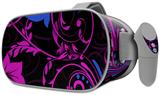 Decal style Skin Wrap compatible with Oculus Go Headset - Twisted Garden Hot Pink and Blue (OCULUS NOT INCLUDED)
