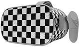 Decal style Skin Wrap compatible with Oculus Go Headset - Checkered Canvas Black and White (OCULUS NOT INCLUDED)