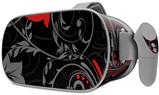 Decal style Skin Wrap compatible with Oculus Go Headset - Twisted Garden Gray and Red (OCULUS NOT INCLUDED)