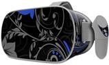 Decal style Skin Wrap compatible with Oculus Go Headset - Twisted Garden Gray and Blue (OCULUS NOT INCLUDED)