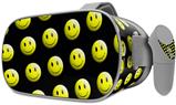 Decal style Skin Wrap compatible with Oculus Go Headset - Smileys on Black (OCULUS NOT INCLUDED)