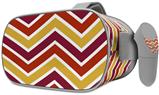 Decal style Skin Wrap compatible with Oculus Go Headset - Zig Zag Yellow Burgundy Orange (OCULUS NOT INCLUDED)