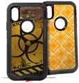 2x Decal style Skin Wrap Set compatible with Otterbox Defender iPhone X and Xs Case - Toxic Decay (CASE NOT INCLUDED)