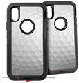 2x Decal style Skin Wrap Set compatible with Otterbox Defender iPhone X and Xs Case - Golf Ball (CASE NOT INCLUDED)