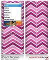 iPod Nano 4G Skin Zig Zag Pinks