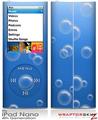 iPod Nano 4G Skin Bubbles Blue