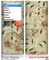 iPod Nano 4G Skin Flowers and Berries Orange