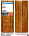 iPod Nano 4G Skin Wood Grain - Oak 01