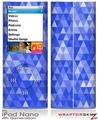 iPod Nano 4G Skin Triangle Mosaic Blue
