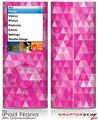 iPod Nano 4G Skin Triangle Mosaic Fuchsia