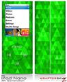 iPod Nano 4G Skin Triangle Mosaic Green
