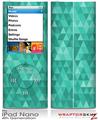 iPod Nano 4G Skin Triangle Mosaic Seafoam Green