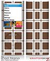 iPod Nano 4G Skin Squared Chocolate Brown