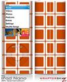 iPod Nano 4G Skin Squared Burnt Orange