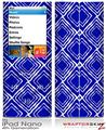 iPod Nano 4G Skin Wavey Royal Blue