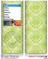 iPod Nano 4G Skin Wavey Sage Green