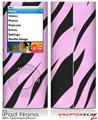 iPod Nano 4G Skin Zebra Skin Pink