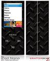 iPod Nano 4G Skin Diamond Plate Metal 02 Black