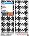 iPod Nano 4G Skin Houndstooth Dark Gray