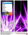 iPod Nano 4G Skin Lightning Purple