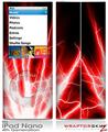 iPod Nano 4G Skin Lightning Red