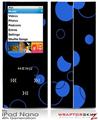 iPod Nano 4G Skin Lots of Dots Blue on Black