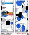 iPod Nano 4G Skin Lots of Dots Blue on White