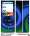 iPod Nano 4G Skin Alecias Swirl 01 Blue