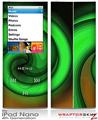 iPod Nano 4G Skin Alecias Swirl 01 Green